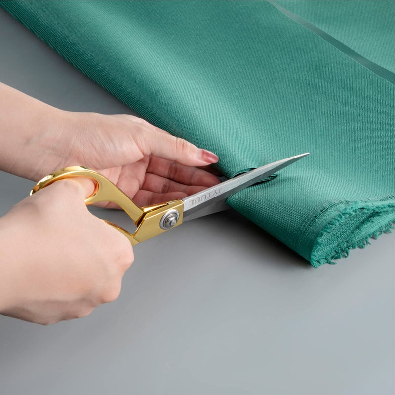 JYTUUL Professional Heavy Duty Tailor Scissors, Sharp Stainless Steel 8" Gold Dressmaker Shears Multipurpose Fabric Scissors Sewing Dressmaking Craft Scissors for Office and Home - Image 4